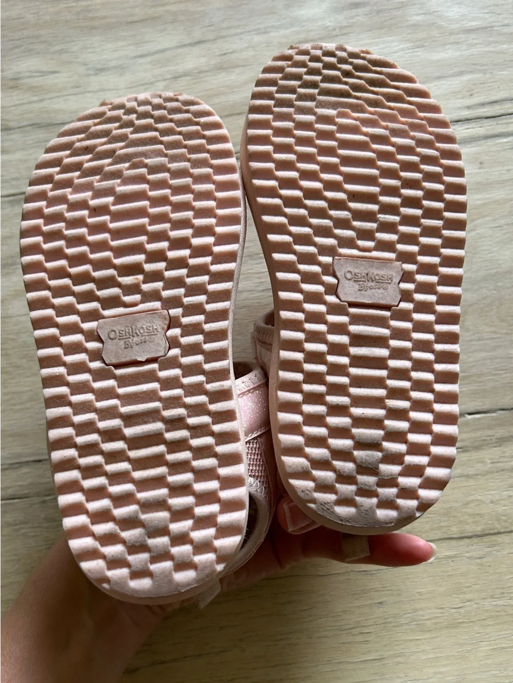 OshKosh B'gosh Peach/Pink Adjustable Strappy Sandals